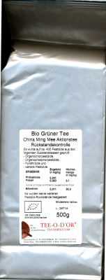 BIO-Grüntee MING 500g-Pack.