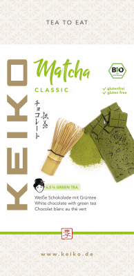Matcha Classic - Weiße Schokolade mit Grüntee, 80g, Bio