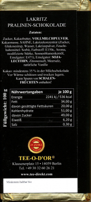 LAKRITZ-TRÜFFEL in Milchschokolade